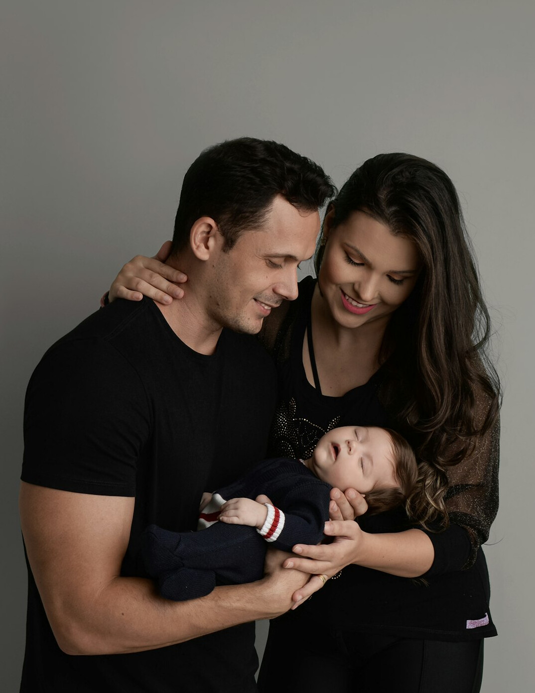 emotional family portrait